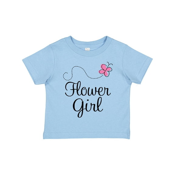 Inktastic Flower Girl Wedding Butterfly Girls Toddler T-Shirt