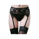 thumbnail image 1 of Medias de seda sexys, conjunto de lencería con liguero de encaje y medias negras para mujer para regalo., 1 of 6