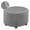 Gris, variante sur Housses de Pouf Rondes Housse Ronde er Antipoussière - Gris