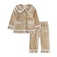 thumbnail image 1 of Conjunto de pijamas navideños de terciopelo para niños, pijamas familiares a juego para vacaciones, añade tu nombre, padre, madre y yo, ropa de dormir personalizada, 1 of 4