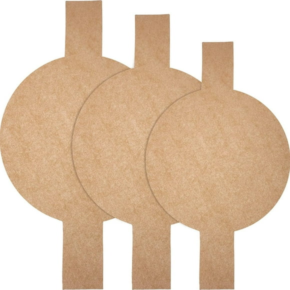 120 Pieces Precut Circle Cake Pan Liners Round Parchment Paper Non-stick Parchment Paper with Lift Tabs for Baking (Brown) Brown