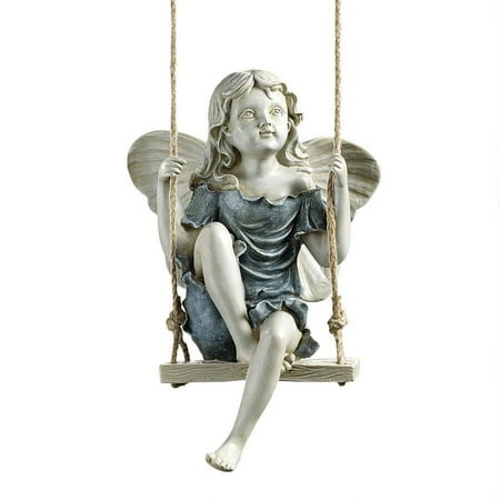 Design Toscano Summertime Fairy on a Swing Statue