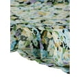 thumbnail image 6 of INSPIRE CHIC Women's Floral Skirts Summer Chiffon Smocked Elastic Waist A-Line Below Knee Length Ruffle Tiered Skirt S Black, 6 of 8