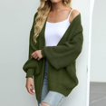 thumbnail image 3 of Oversized Cardigan Sweaters for Women Long Sleeve Chunky Knit Fall Sweater Outwear with Pockets, 3 of 5