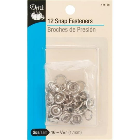 116-65 DRITZ GRIP SNAP FASTENER 7 16 SIZE 16 NICKEL