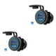 thumbnail image 2 of Riwesomey de coche de 12 V-24 V, 2 puertos, adaptador de corriente de montaje en enchufe para encendedor de cigarrillos con interruptor táctil Luz azul/2 puertos 2piezas Riwesomey CBP045530, 2 of 6
