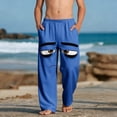 thumbnail image 2 of Pantalon pour Filles Imprimé Décontracté de Plage avec Poches 100 % Polyester, 2 of 9