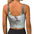 thumbnail image 3 of Naloa Funny Cat Sports Bras for Women, High Support Bra with Removable Pads, Comfortable - Small, 3 of 9