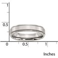 thumbnail image 5 of Stainless Steel Ridged-Edge 5mm Polished Band, Available in Multiple Sizes, 5 of 9