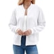 thumbnail image 3 of Suéter Tipo Cárdigan con Cremallera para Mujer, Sudadera con Capucha, Chaqueta de Larga, Conjuntos de Cuello Redondo, Abrigo Informal. M, 3 of 10
