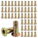 thumbnail image 1 of Kit de 50 Tuercas Remachables de Agarre Múltiple, Vástago Preabulado de Tuerca Remachable de 5/16-18, Tuerca de Inserción Roscada de Cabeza Galvanizada Plus, 1 of 5