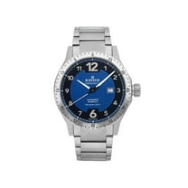 Edox Chronorally 1 Stainless Steel Blue Dial Automatic Men Watch 80094-3NM-BU1