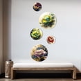 thumbnail image 3 of DESIGN ART Designart "Purple And Blue Watercolor Flowers II" Floral Metal Wall Art Set Of 5, 3 of 5