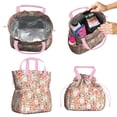 thumbnail image 2 of Shih Tzu Dog and Floral Drawstring Lunch Bag Women - Drawstring Lunch Bag Insulated for Work Office - Stain-Resistant Large Lunchbags for Women with Multi-Pockets, 2 of 6
