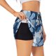 thumbnail image 1 of Balery Flower Pantalones cortos deportivos para mujer con forro y dos bolsillos, elásticos, para entrenamiento, gimnasio, yoga-Small, 1 of 7