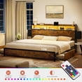 thumbnail image 3 of Base Cama King Size con 2 cajones de Almacenamiento en Cabecera, 3 of 7