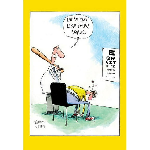 Nobleworks Try Line Four Again Funny / Humorous McCoy Bros Birthday Card