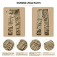 thumbnail image 2 of TRGPSG Women's Relaxed Fit Cargo Pants Outdoor Sport Hiking Pants Casual Pants Parachute Pants with Zipper Pockets,Khaki,Size 10, 2 of 7