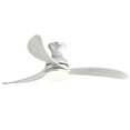 thumbnail image 2 of Sofucor 52" Smart Ceiling Fan with Light and Remote Phone Control Silver with Gray Blades, 2 of 10