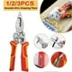 thumbnail image 4 of Eight in 1 Wire Strippers with Electricity Measurement Function Universal Comfort Grip Wire Stripper for Wire Splitting Crimper Cutter, 4 of 5