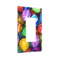 thumbnail image 2 of Kll Colorful Easter Eggs1 Wall Plate,Gloss Finish,Standard Size 1 - 5" X 3", Polycarbonate Thermoplastic,Electric Receptacle Plug Covers, 2 of 8