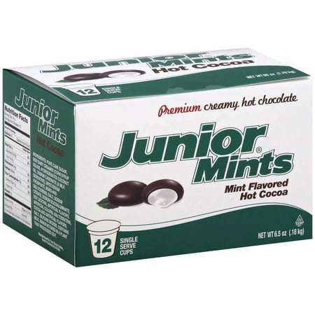 Junior Mints Mint Flavored Hot Cocoa, 12 ct, (Pack of 6)