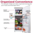 thumbnail image 5 of Frigidaire 7.5 Cu. ft. Retro Refrigerator, Apartment Size Top Mount Fridge with Chrome Handles, Cream EFR756, 5 of 14