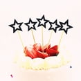 thumbnail image 3 of Decoración de pastel para hombre y mujer de 30 cumpleaños, decoración de pastel con estrellas negras de 30 cumpleaños, decoración de pastel con estrellas, adorno para pastel, adornos para pastel para, 3 of 5