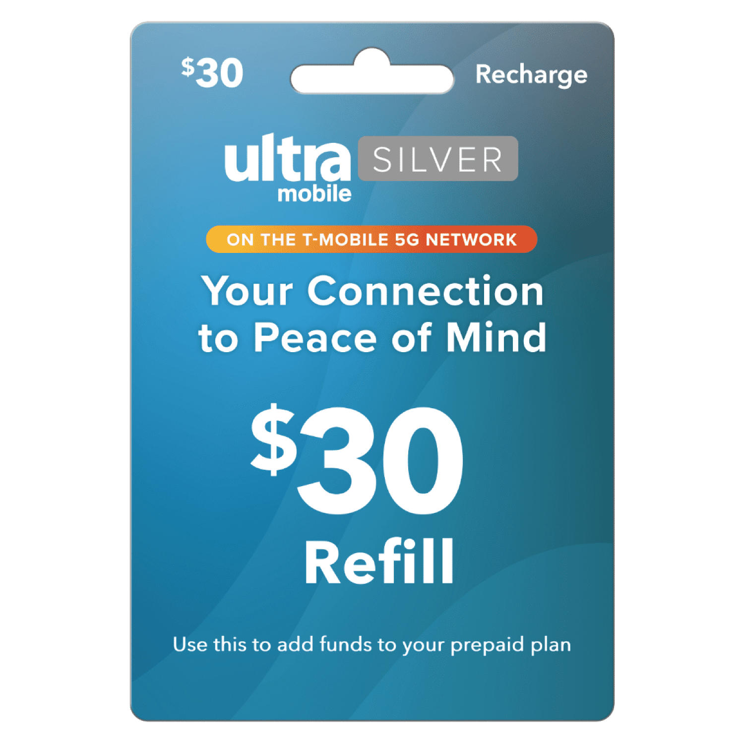 Ultra Mobile Silver No Contract Wireless $30 e-PIN Top Up (Email Delivery)
