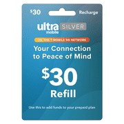 Ultra Mobile Silver No Contract Wireless $30 e-PIN Top Up (Email Delivery)