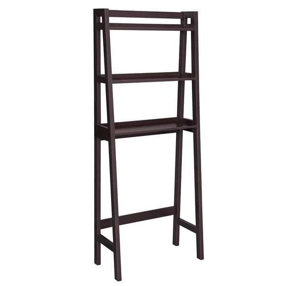 VASAGLE 2 Étagères de Rangement pour Toilettes, Barre Inférieure Réglable, Marron
