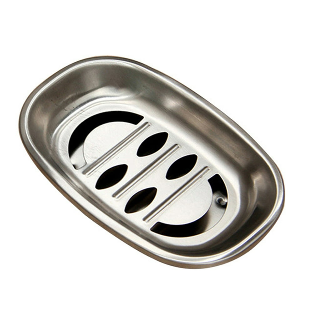 Double Layer Stainless Steel Soap Dish Tray Double Draining Soap Box