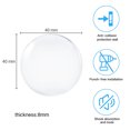 thumbnail image 3 of LNGOOR Round Transparent Soft Silicone Non-slip Door Stopper Muffler Wall Protector Self-adhesive Door Handle Bumper Protective Plug, 3 of 7