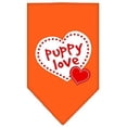thumbnail image 2 of Puppy Love Screen Print Bandana Orange Large, 2 of 2