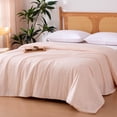 thumbnail image 2 of Cooling Comforter, Soft Lightweight Waffle Weave Blanket for Hot Sleepers, Summer & All Season Bedding to Keep Cool for Night Sweats, 106"x90", King, Dark Gray, 2 of 6