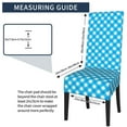 thumbnail image 5 of ZICANCN Gingham Blue Background Chair Protectors Seat Covers , Dining Chair Slipcovers for Dining Room Hotel Kitchen Design Checkered, 5 of 8