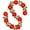 2 Styles, variant on 2PCS Poinsettia Christmas Flowers Decorations Garland String Lights - 6.5FT Xmas Tree Artificial Ornaments for Indoor/Outdoor Party Decor,with Red Berries Holly Leaves (Batteries Not Included)