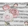 thumbnail image 4 of oneOone Cotton Flex White Fabric Stripe & Rose Floral Sewing Fabric By The Yard Printed Diy Clothing Sewing Supplies 40 Inch Wide, 4 of 4