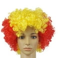 Flags Of European Cup Countries National Flag Short Curly Wig 2024