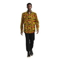 thumbnail image 2 of African Men's reversible shirt long sleeve tops shirt party clothing, 2 of 5