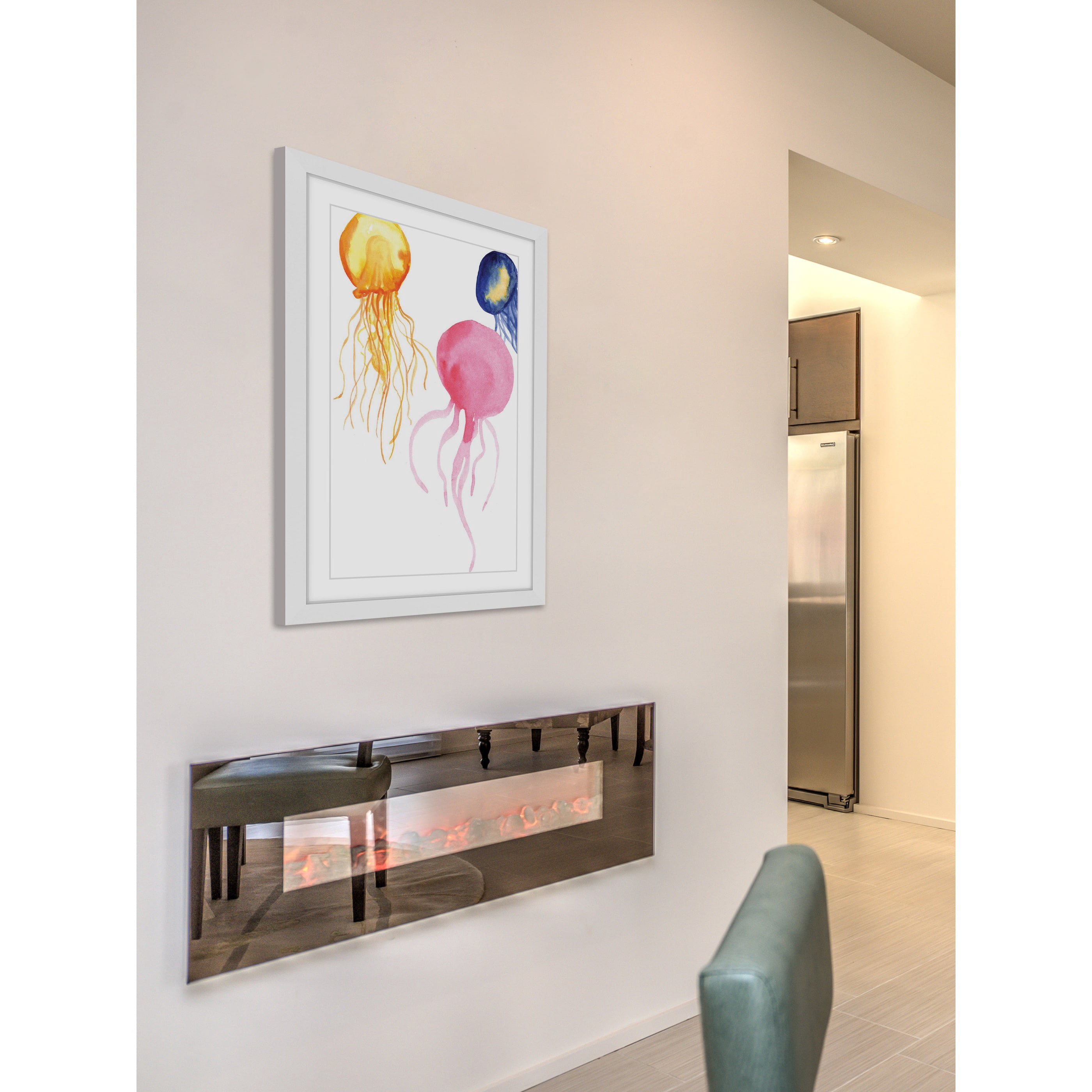 "Jellyfish" Framed Painting Print