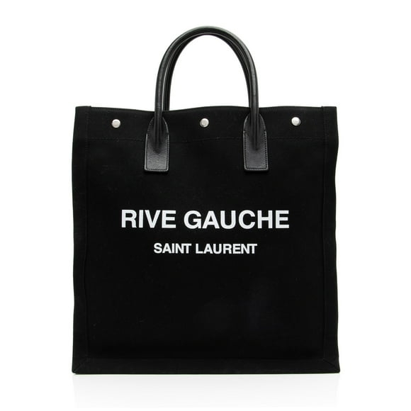 Pre-Owned Saint Laurent Linen Calfskin Rive Gauche N/S Tote