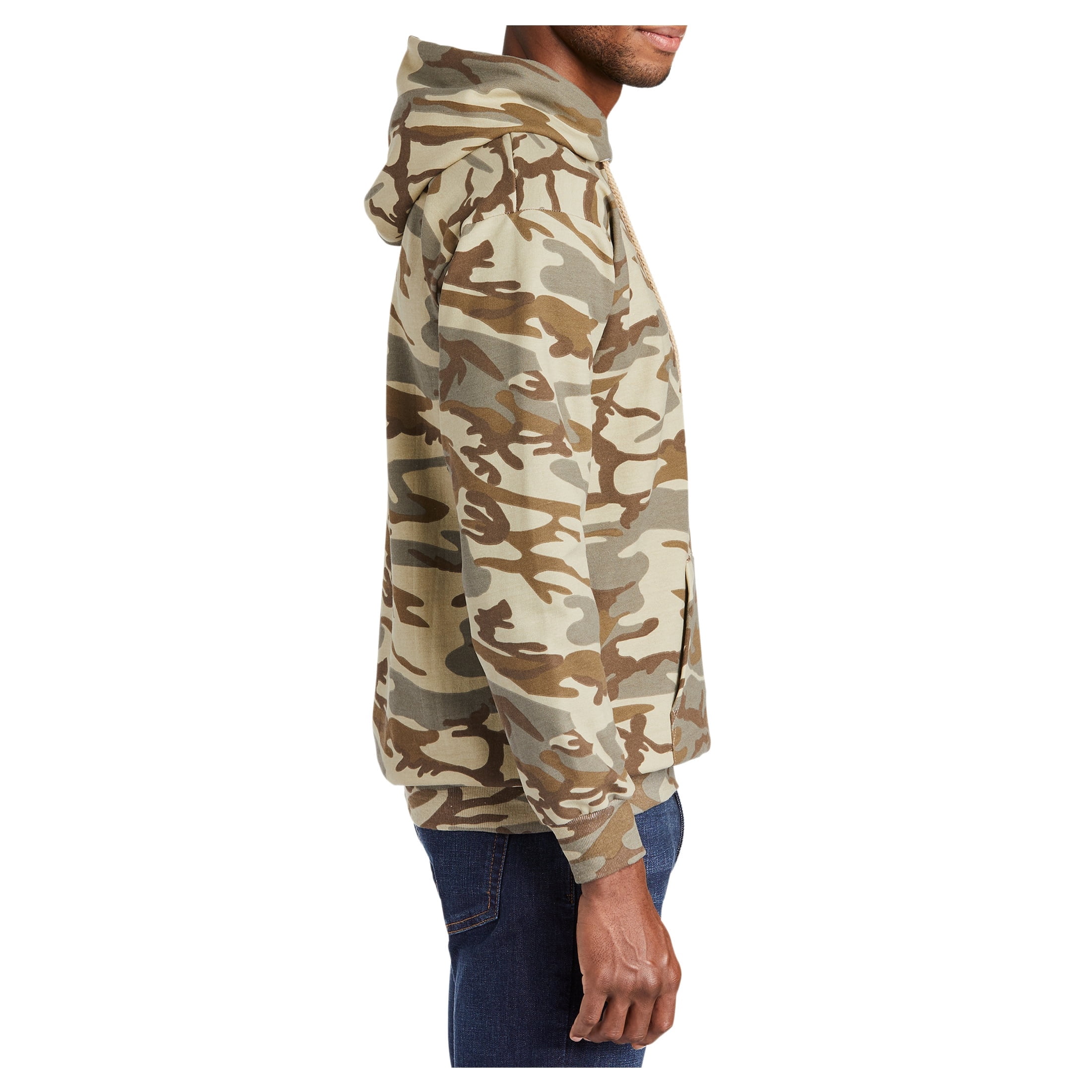 Mafoose Men's Core Fleece Classic Camo Pullover Hooded Sweatshirt Desert Camo S