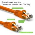 thumbnail image 2 of Huetron™ Cat 5e Ethernet Snagless RJ45 Patch Computer LAN Network Cord Cable (20 ft/ORANGE)), 2 of 6