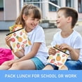 thumbnail image 6 of Dailycode Reusable Ziploc Bags Leakproof Sandwich Snack Freezer Bags Colorful Pineapple Grapefruit Strawberry 3 pack, 6 of 7