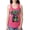 Hot Pink, variant on Dean Russo Unconditional Loyalty Dog Lover Ladies Racerback Tank Top, Hot Pink, X-Large