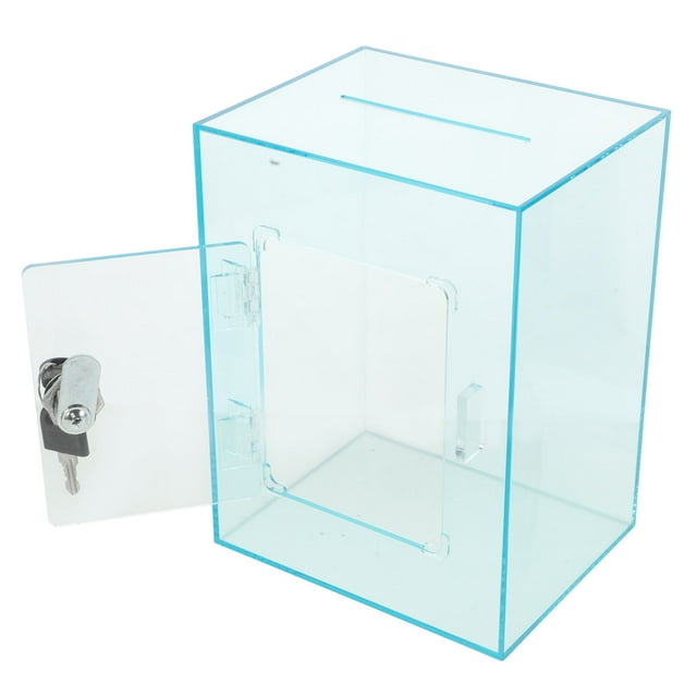 unbranded Caja De Transparente Con Cerradura Y Acrílico Resistente Para Almacenamiento Seguro