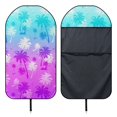 thumbnail image 6 of POLERO Front Seat Cover Machine Washable Microfiber, Compatible with Van Truck Seat, for Cars Trucks SUVs, Gradient Palm Tree Design, 6 of 7