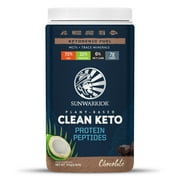Sunwarrior Clean Keto Protein Peptides, Chocolate, 15 servings