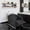 Black with White Bowl, variant on BarberPub Salon Shampoo Station with Porcelain Wash Bowl, Backwash Shampoo Chair for Spa Beauty Salon, Beige